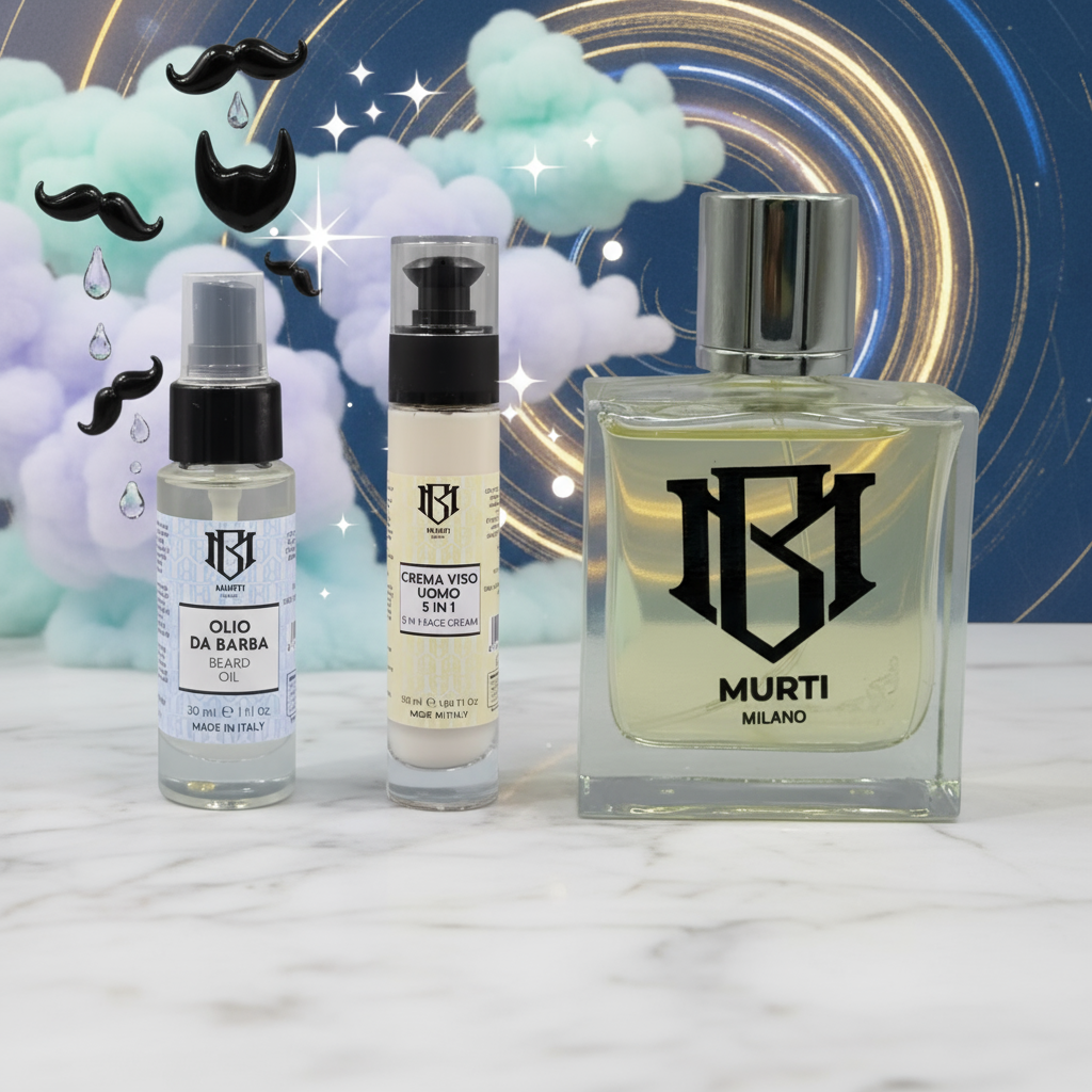 Murti Milano Signature Set With Oud, Crema Olio Di Barba