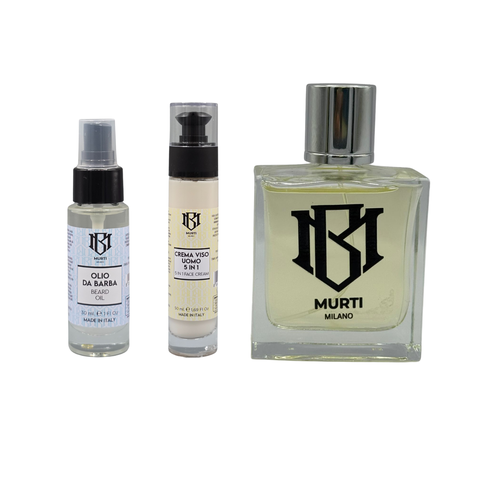Murti Milano Signature Set With Oud, Crema Olio Di Barba