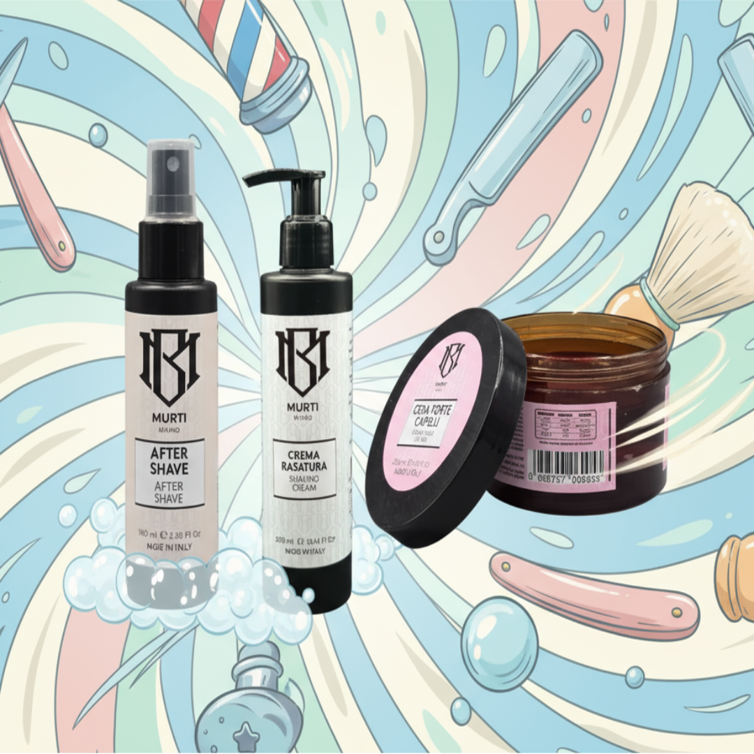 Murti Milano Men’s Grooming Essentials Set – Shaving & Styling Trio